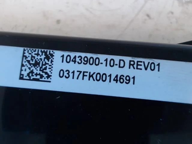 Tesla MODEL X 2016- Vezérlőegység, klíma nézet 2