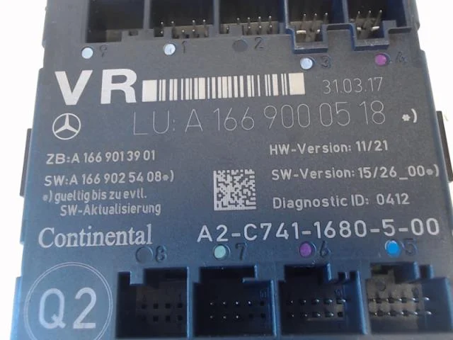 Mercedes B 180-200 W246/W242 2012-19 Vezérlőegység, ajtó nézet 3