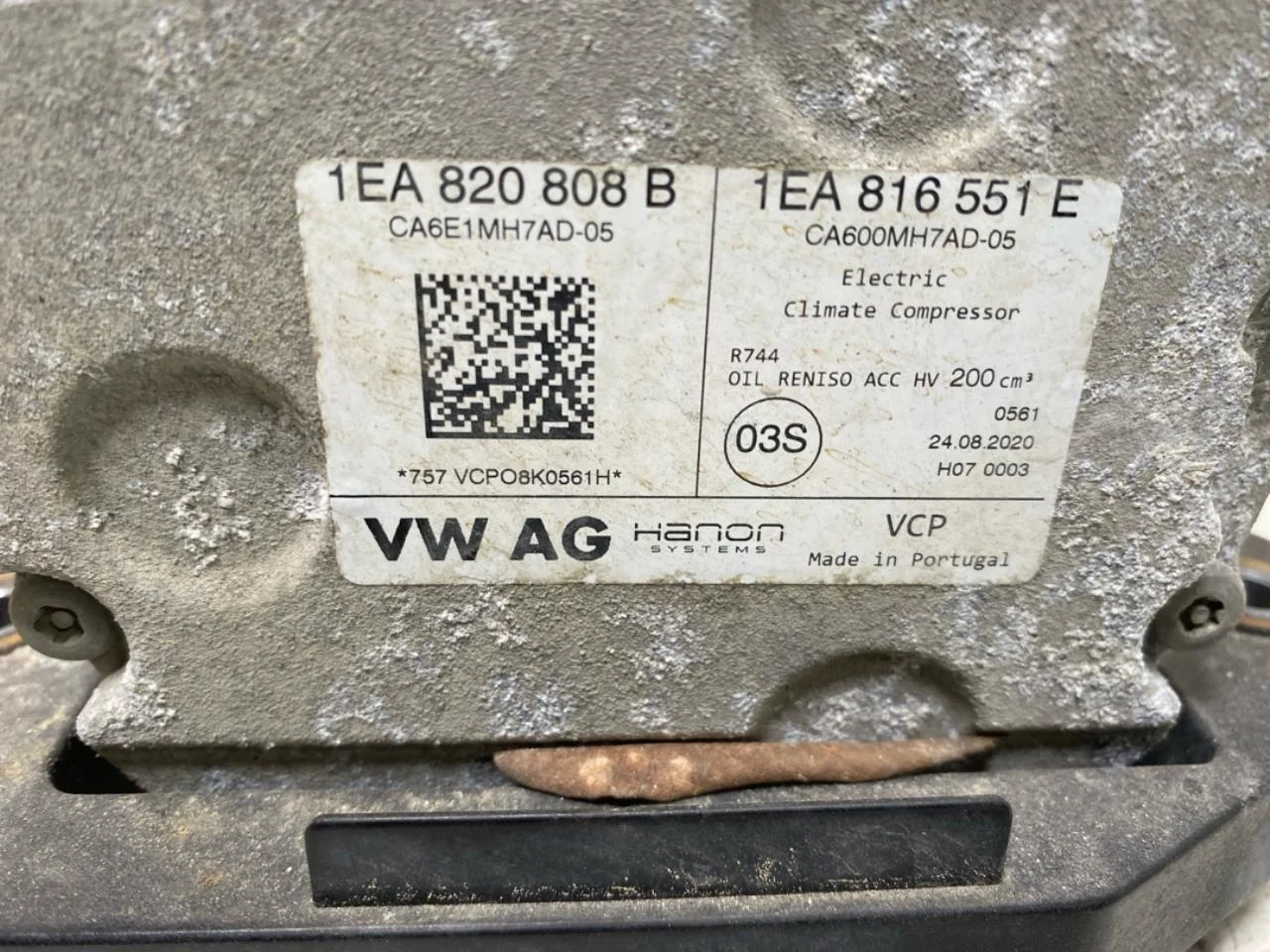 Volkswagen ID.3 2021- Klímakompresszor nézet 3