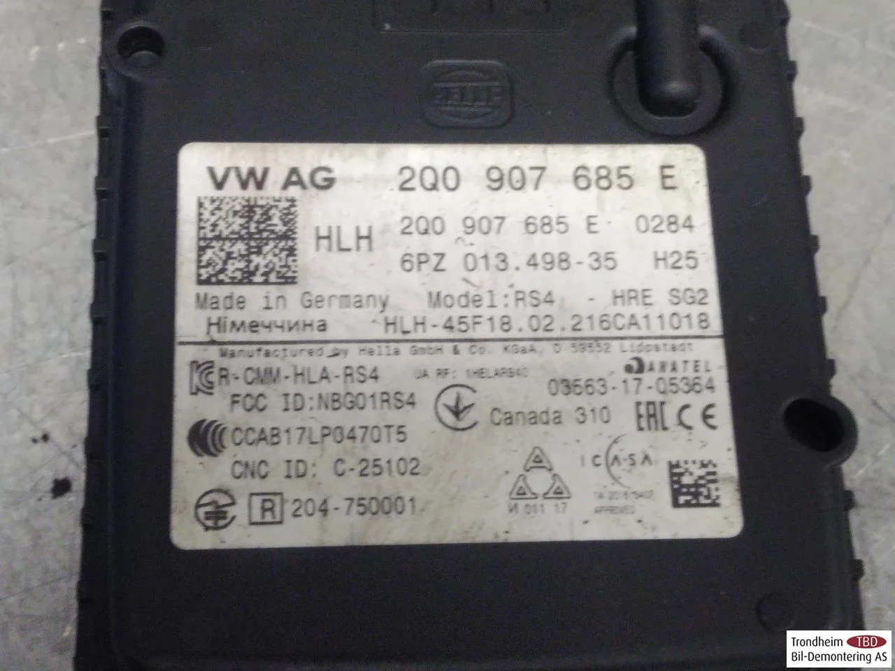 Volkswagen ID.4 2021- Aktív ütközésvédelem érzékelő nézet 3
