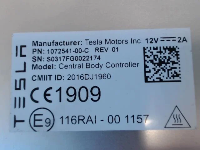 Tesla MODEL X 2016- Vezérlőegység, klíma nézet 2