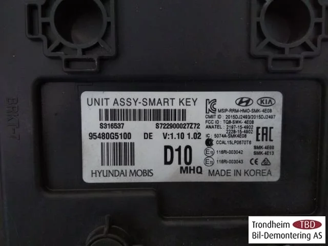 Kia NIRO 2017-22 Unitate de control, sistem keyless vedere 2