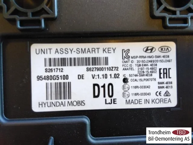 Kia NIRO 2017-22 Unitate de control, sistem keyless vedere 3