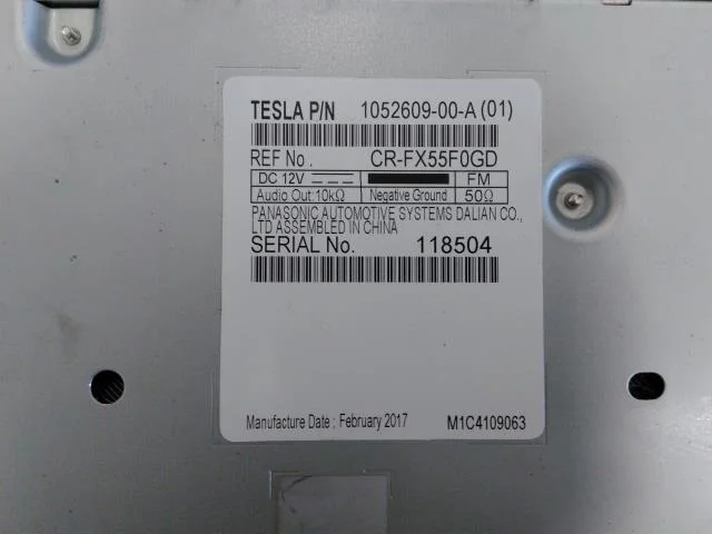 Tesla MODEL X 2016- Radio / hi-fi, other view 2