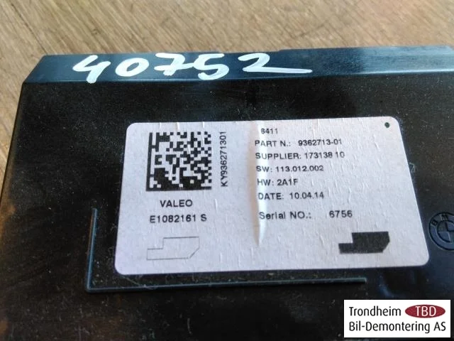 BMW I3 I01 2013-22 Vezérlőegység, klíma nézet 2