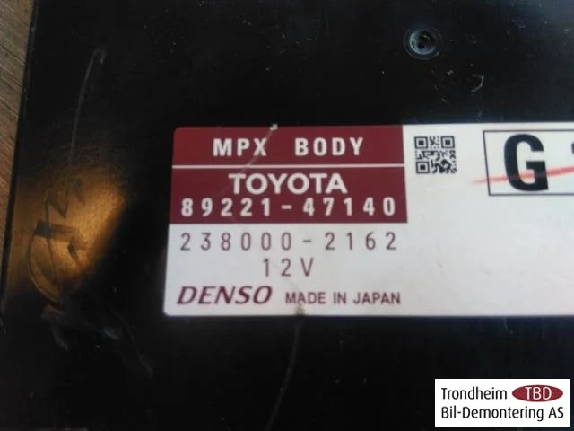 Toyota PRIUS ZVW30 2009-20 Vezérlőegység, egyéb nézet 2