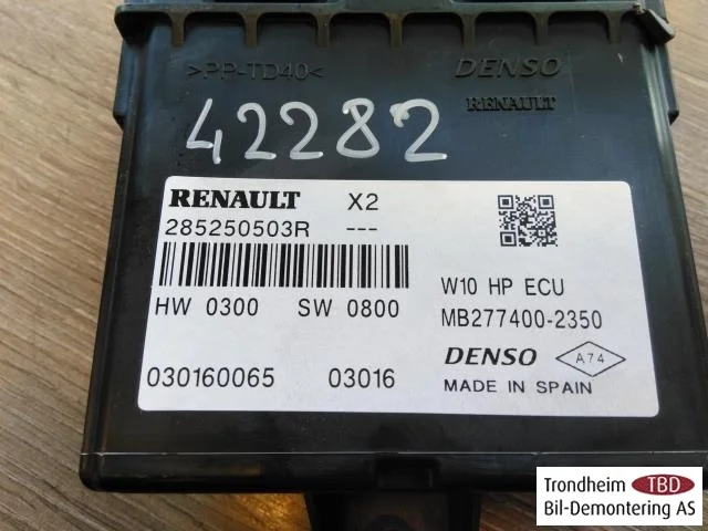 Renault ZOE/E- TECH 2013--> Vezérlőegység, klíma nézet 2