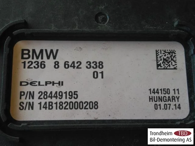 BMW I3 I01 2013-22 Vezérlőegység, egyéb nézet 2