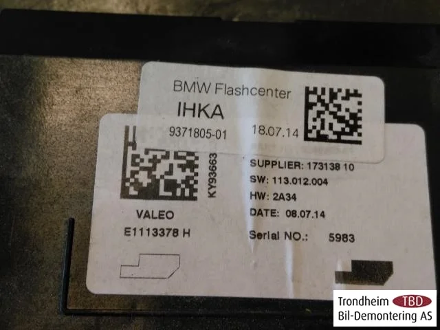 BMW I3 I01 2013-22 Vezérlőegység, klíma nézet 2