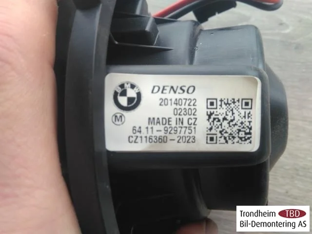 BMW I3 I01 2013-22 Fűtésventilátor motor nézet 2