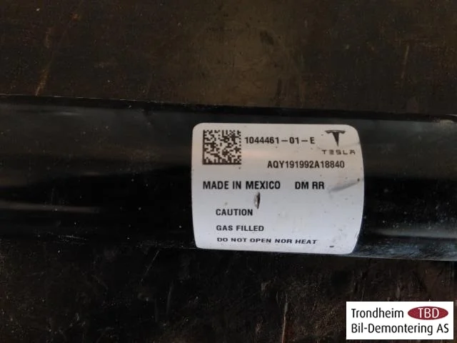 Tesla MODEL 3 2017--> Amortizor, spate vedere 2