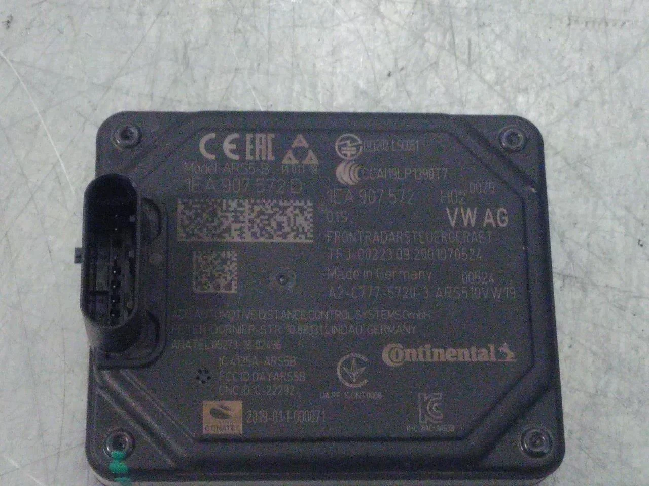 Volkswagen ID.3 2021- Tempomat (adaptív) érzékelő nézet 2
