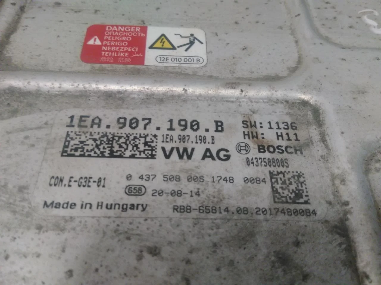 Volkswagen ID.3 2021- Convertor de tensiune, baterie vedere 3