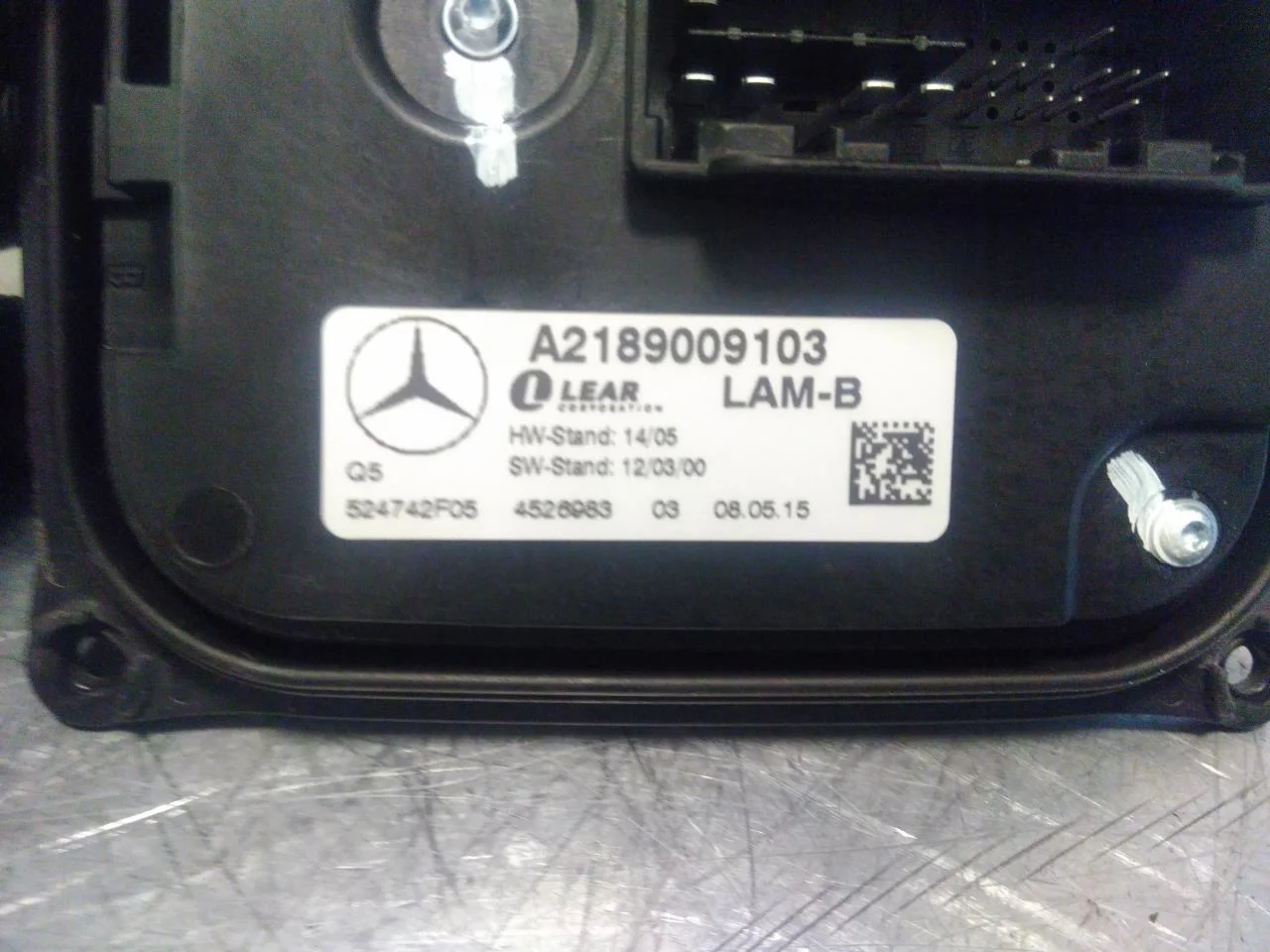 Mercedes B 180-200 W246/W242 2012-19 Control unit, other view 2