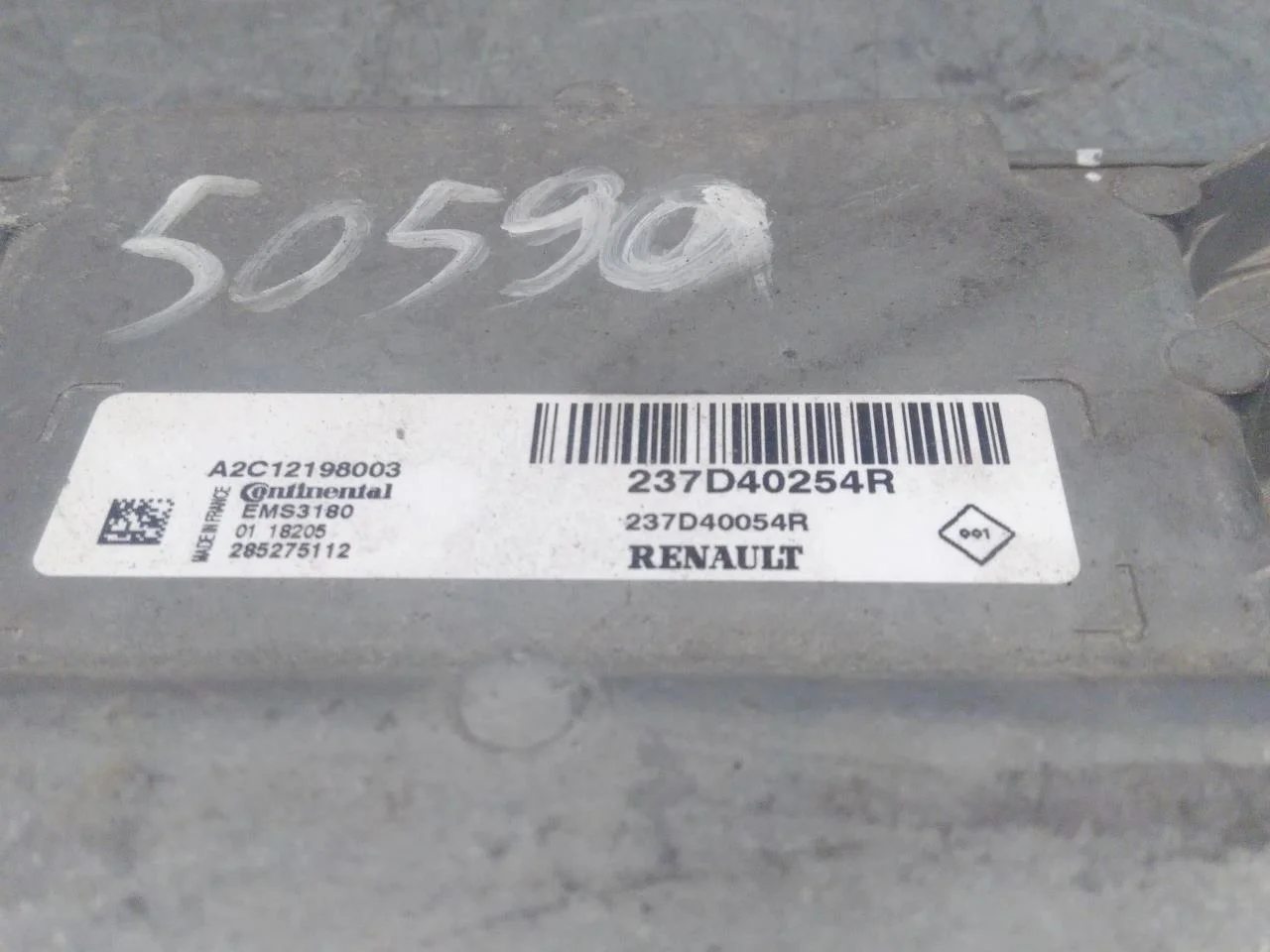 Renault ZOE/E- TECH 2013--> Vezérlőegység, befecskendezés (benzin) nézet 4