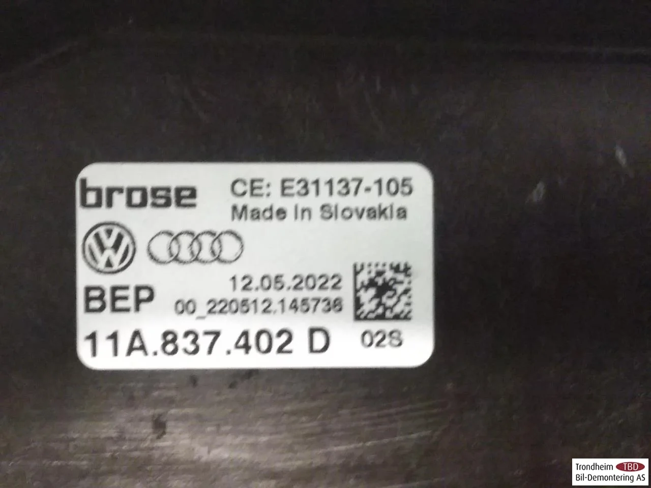 Volkswagen ID.5 2022- Macara geam electrică, completă vedere 3