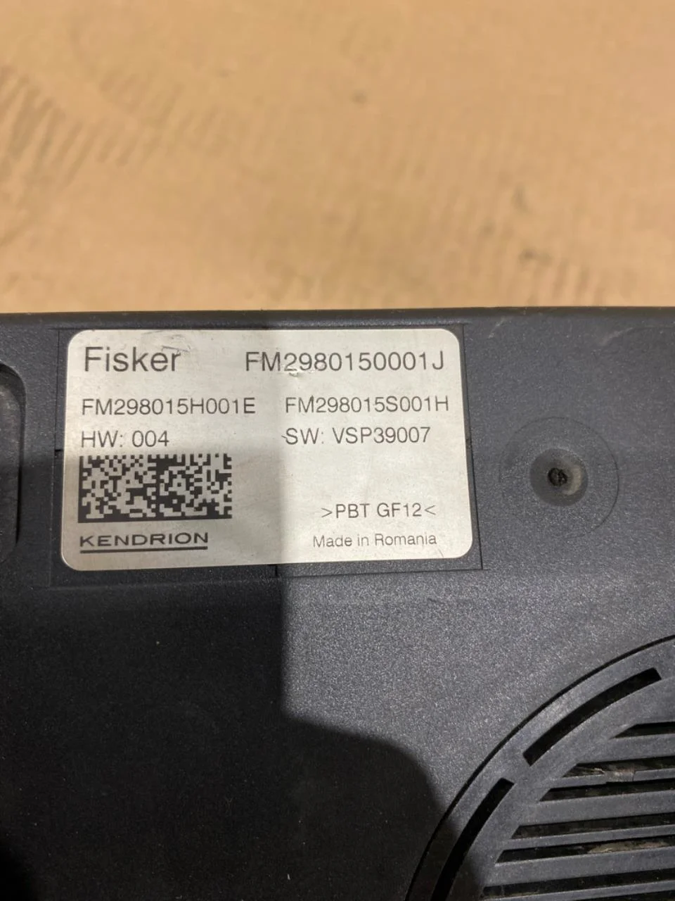Fisker OCEAN Difuzor sunet motor vedere 3