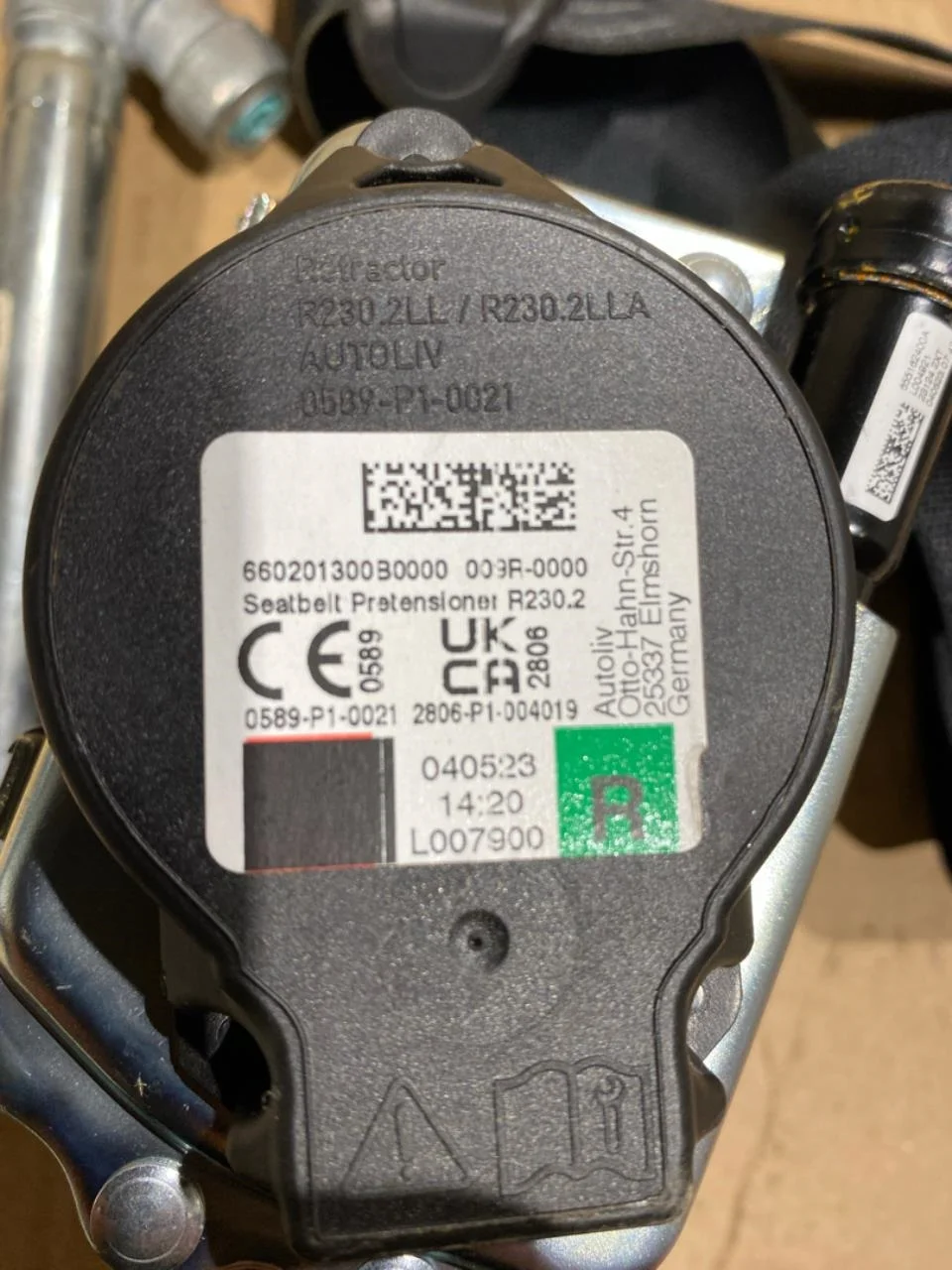 Fisker OCEAN Biztonsági öv, első, jobb nézet 2