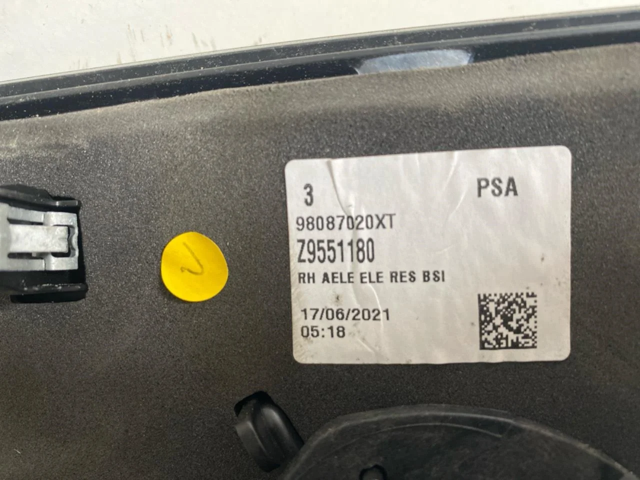 Opel / Vauxhall VIVARO 2020- Tükör, jobb, elektromosan állítható nézet 4