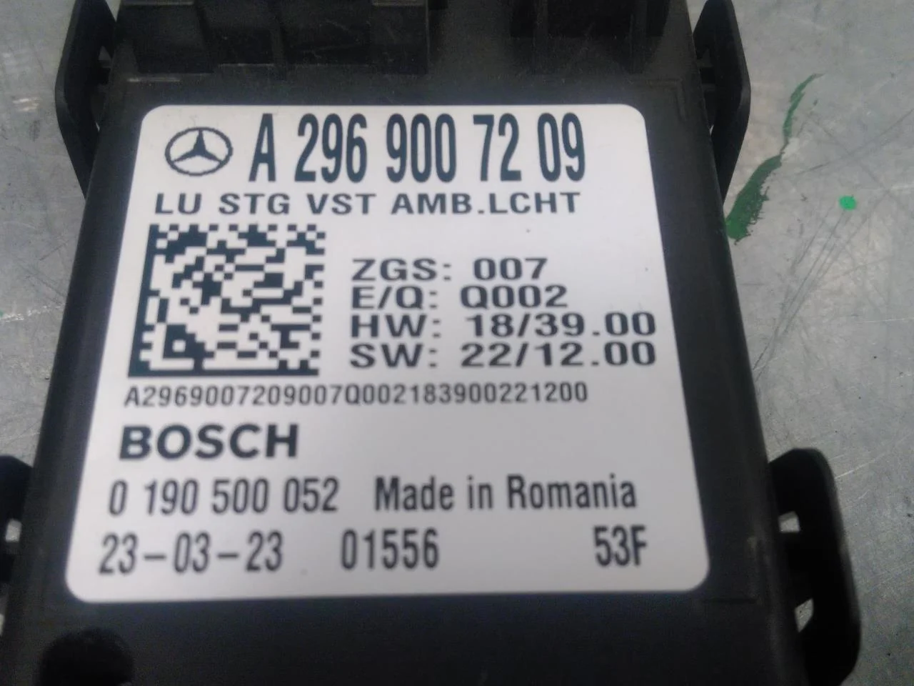 Mercedes EQS SUV X296 2022- Vezérlőegység, egyéb nézet 4