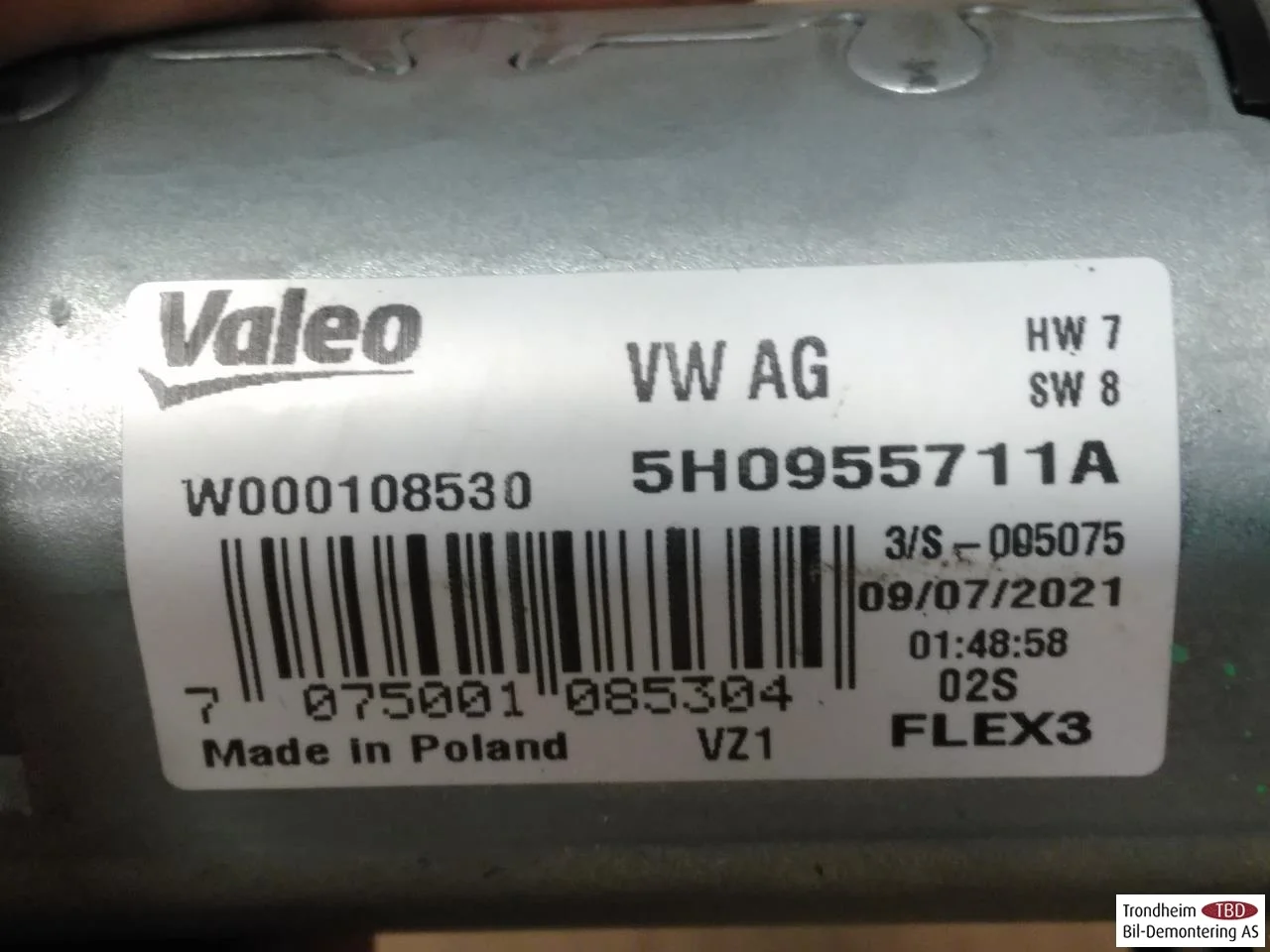 Volkswagen ID.4 2021- Motor ștergător hayon vedere 4