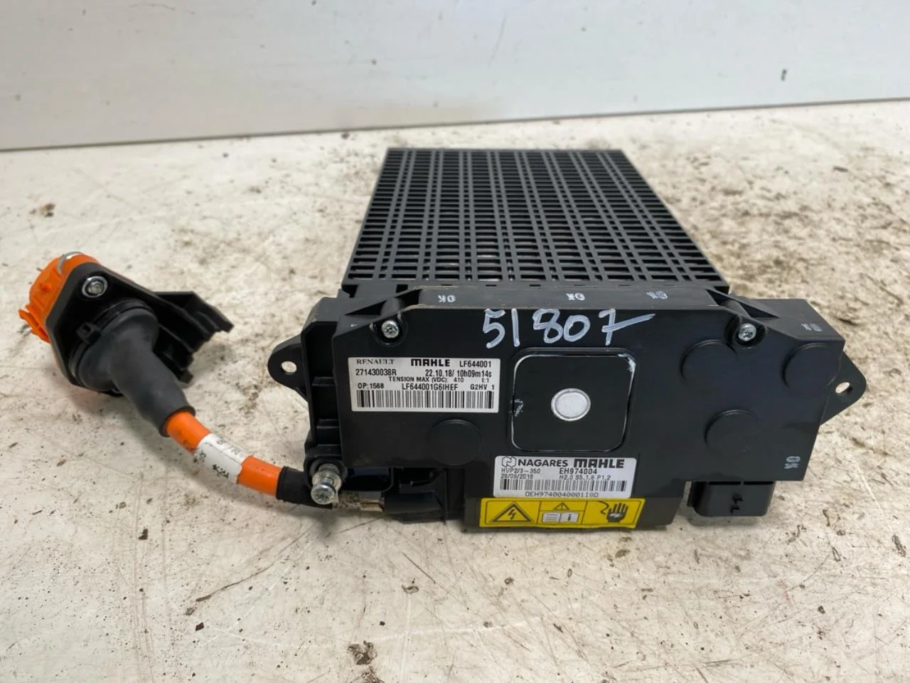 Renault ZOE/E- TECH 2013--> Radiator încălzire electric vedere 3