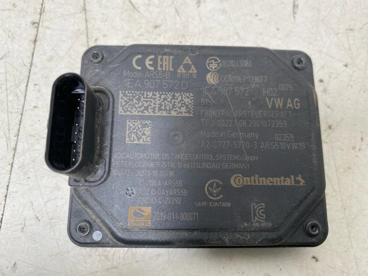 Volkswagen ID.3 2021- Tempomat (adaptív) érzékelő