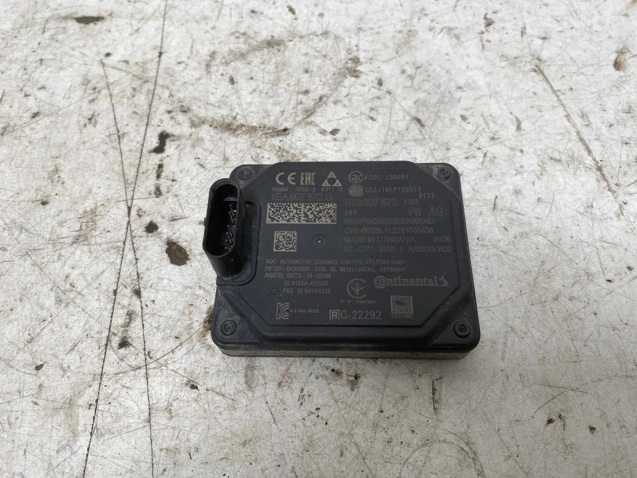 Volkswagen ID.4 2021- Tempomat (adaptív) érzékelő nézet 2