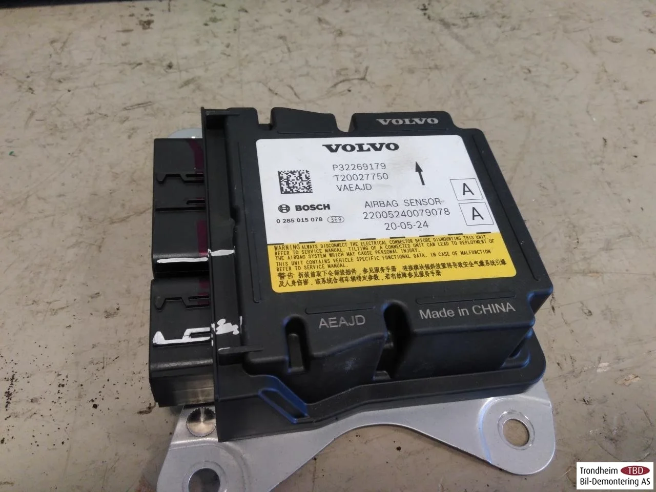 Polestar 2 2020- Airbag control unit