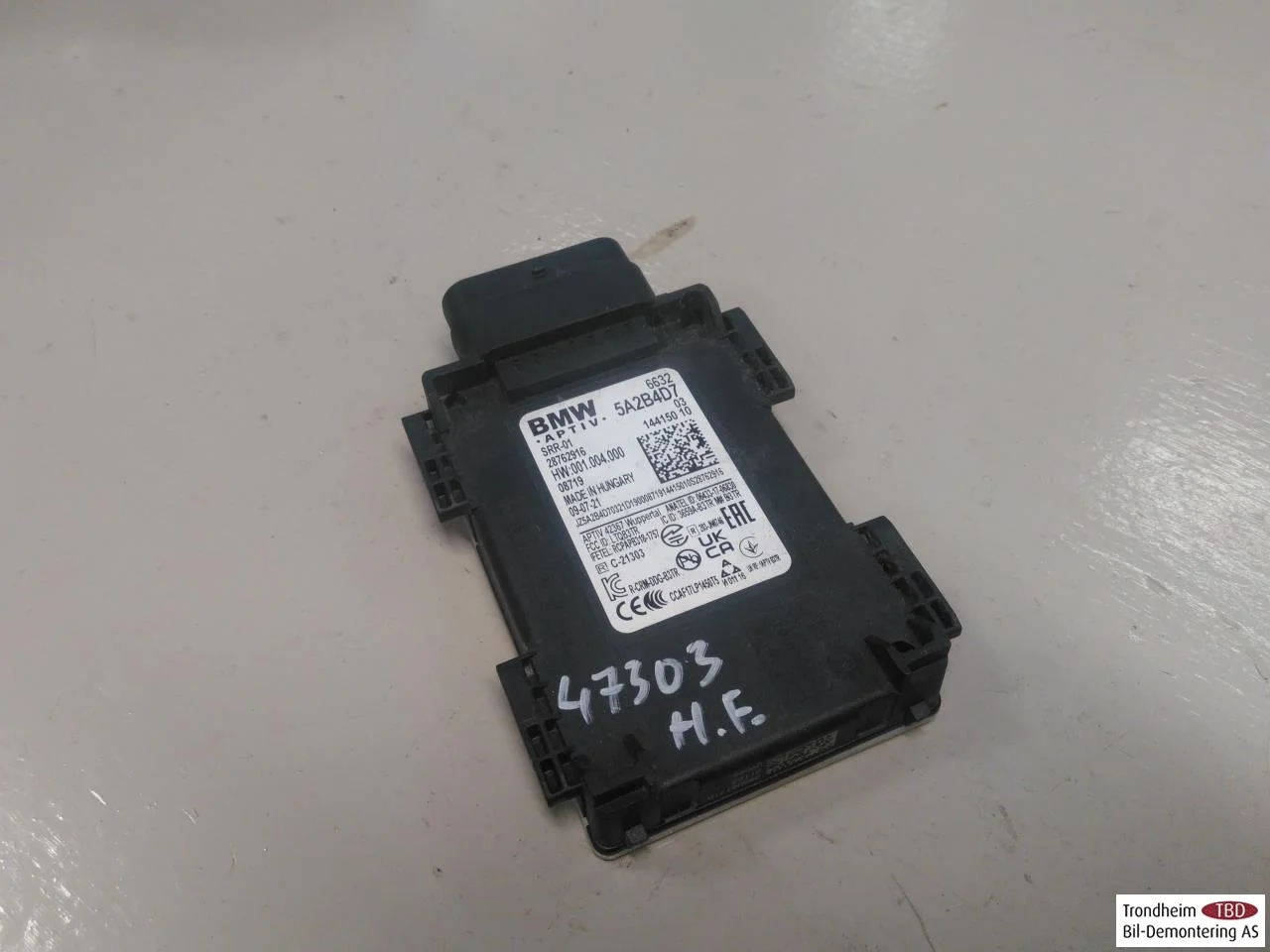 BMW IX3 G08 2021-25 Aktív ütközésvédelem érzékelő nézet 2