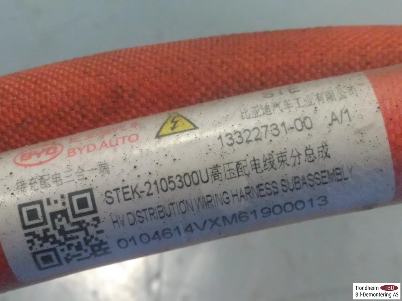 Byd TANG 2021->> Fascicul de cabluri, înaltă tensiune vedere 3