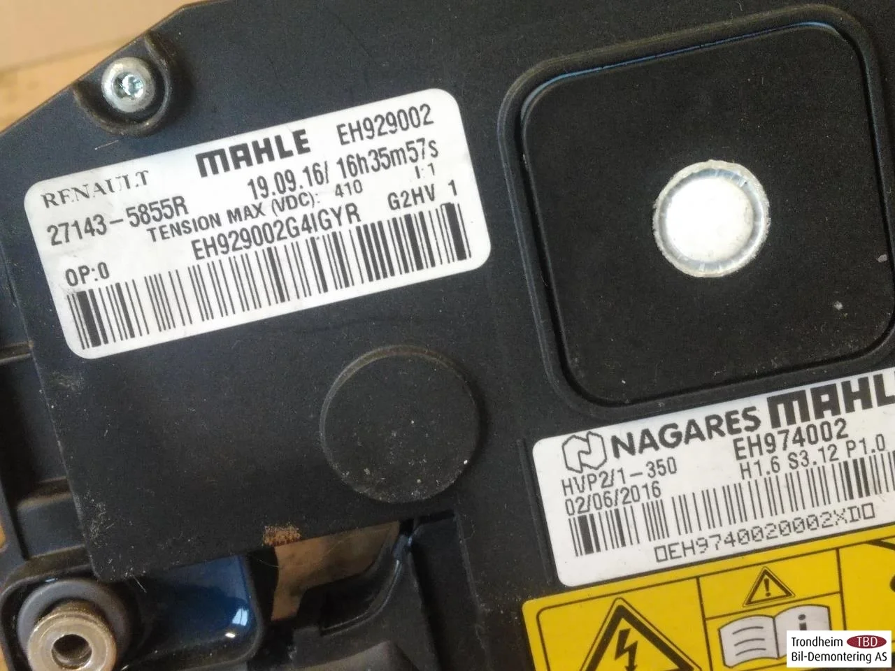 Renault ZOE/E- TECH 2013--> Fűtőradiátor, elektromos nézet 3