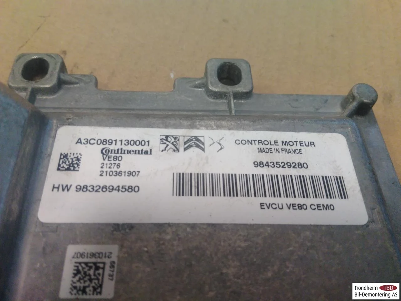 Peugeot 208/E-208 2020-> Unitate de comandă injecție, benzină vedere 3
