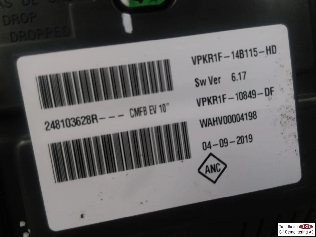 Renault ZOE/E- TECH 2013--> Műszeregység, kombinált / komplett nézet 4