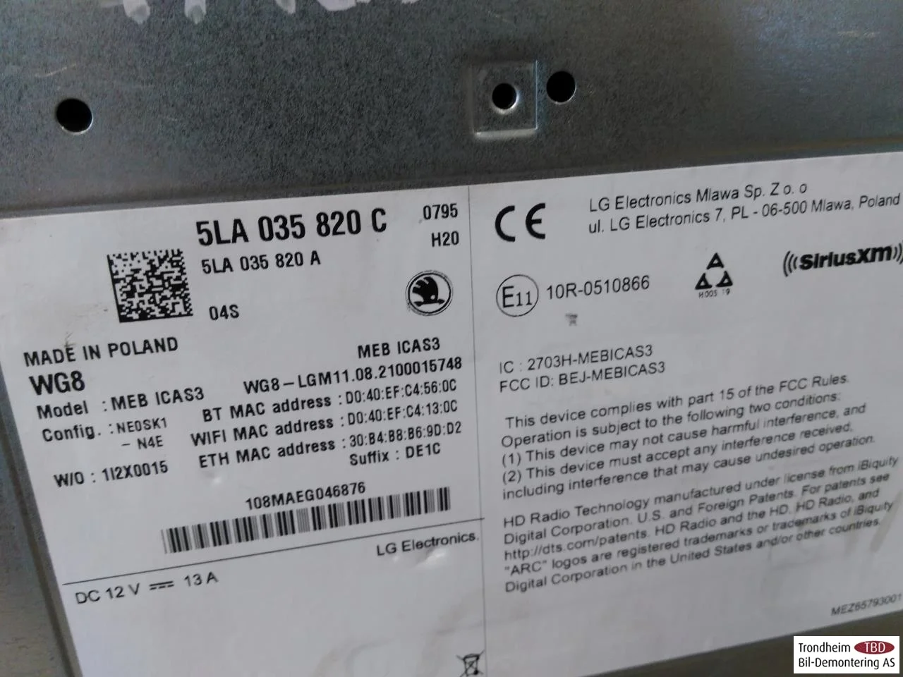Skoda ENYAQ IV 2021- Rádió / hifi, egyéb vedere 4