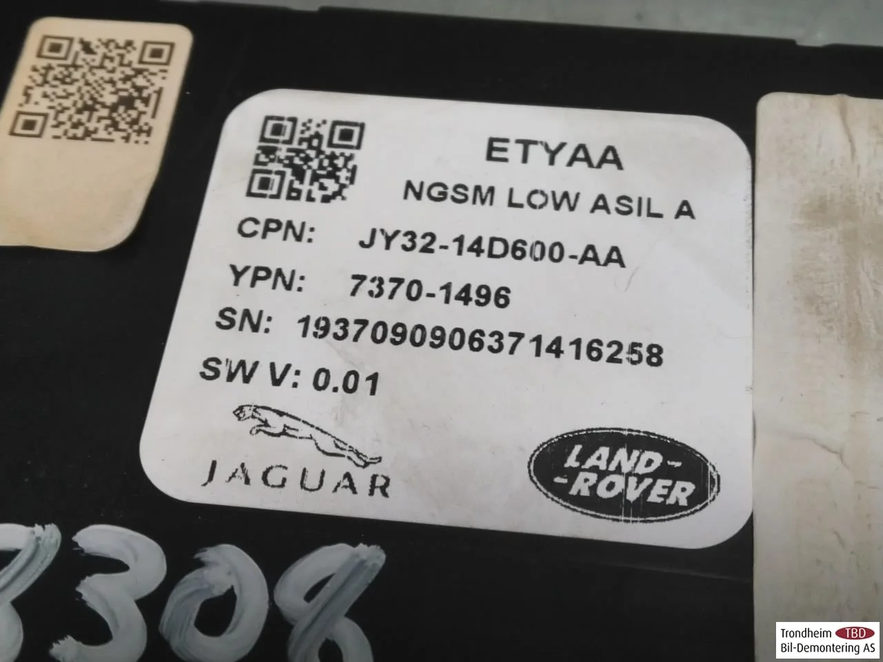 Jaguar I-PACE 2018- Unitate de control reglare scaun vedere 4