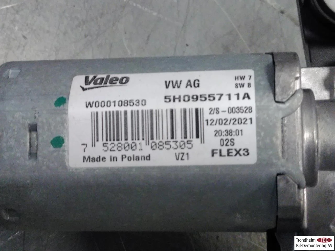 Volkswagen ID.4 2021- Ablaktörlő motor, csomagtérajtó nézet 3